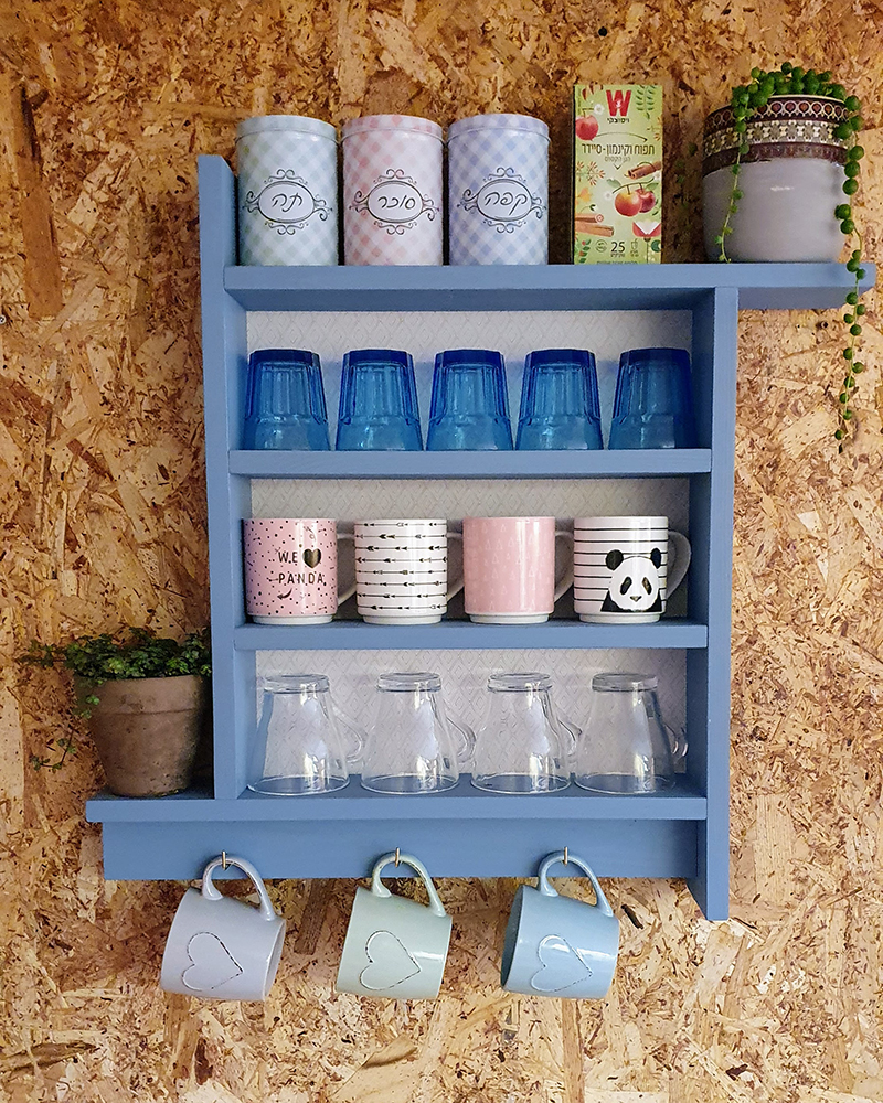 כוננית עץ למטבח